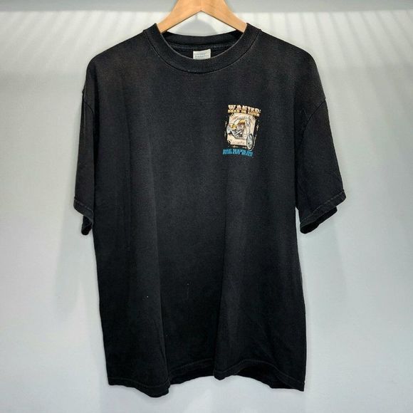 Wanted Dead or Alive Vintage‎ Bike Week Motorcycle 2006 Shirt Black USA Size XL - Picture 1 of 5